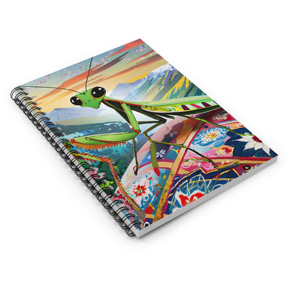 The Joyful Mantis Spiral Notebook - Ruled Line
