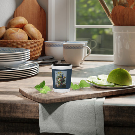 Bouquet of Flowers and a Nest by Sebastian Wegmayr Ceramic Shot Glass
