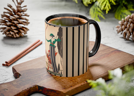 L'Arc Rouge by George Barbier Colorful Mugs (11oz, 15oz)