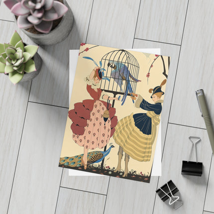 🦜🦚 The Ladies Of The Peacock Garden Postcard Bundles – Art Deco Aviary Elegance