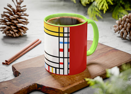 Place de la Concorde by Piet Mondrian Colorful Mugs (11oz, 15oz)