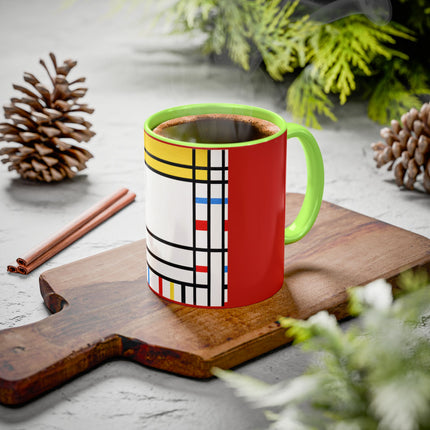 Place de la Concorde by Piet Mondrian Colorful Mugs (11oz, 15oz)