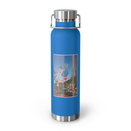 Periwinkle Painting the Petals by Ida Outhwaite Copper Vacuum Insulated Bottle, 22oz