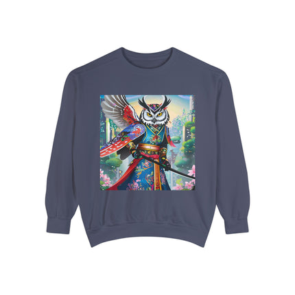 Cyberpunk Samurai Owl Sweatshirt
