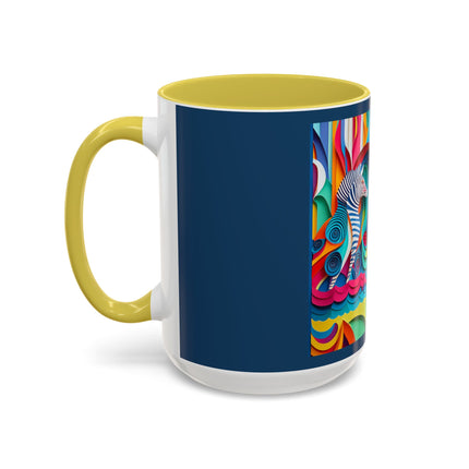 Surfing Zebra Colorful Mugs (11oz, 15oz)