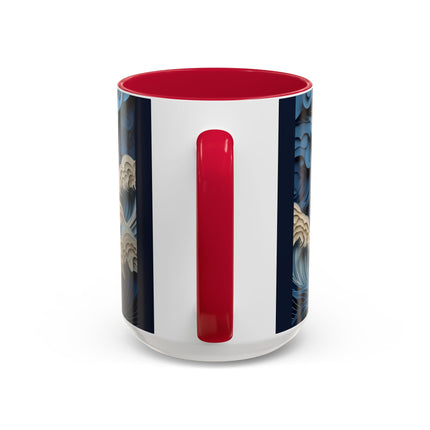 Dramatic Ocean with Crashing Waves Colorful Mugs (11oz, 15oz)