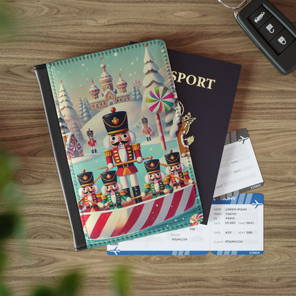 Nutcracker Candy-Striped Adventure Passport Cover