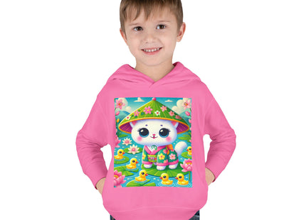 Lily Pond Stroll Toddler Pullover Fleece Hoodie