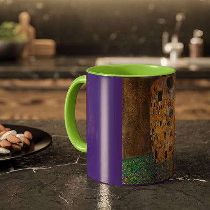 The Kiss by Gustav Klimt Colorful Mugs (11oz, 15oz)
