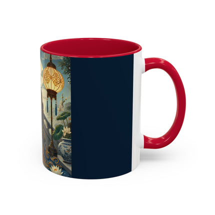 Moonlit Bridge Gentleman Colorful Mug – Imperial Serenity & Moonlit Harmony