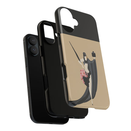 Dancer with Ink & Blossoms Phone Case – Elegant Grace & Artistic Poise