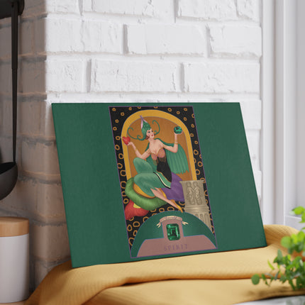 May & Emerald Zodiac Glass Cutting Board