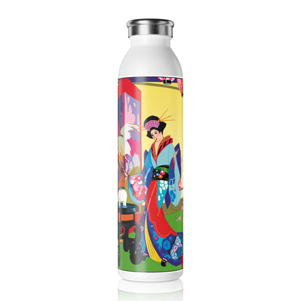 A Timeless Journey by Umberto Brunelleschi Slim Water Bottle