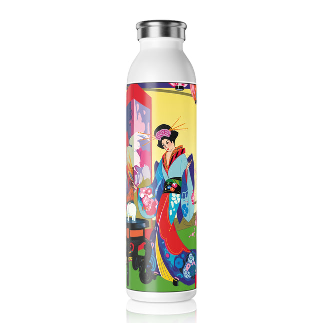 A Timeless Journey by Umberto Brunelleschi Slim Water Bottle