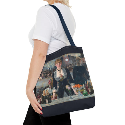 A Bar at the Folies-Bergère by Edouard Manet Tote Bag (AOP)