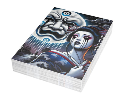 Geisha’s Black Ink Tears Postcards (envelopes included) - Bundles of 10, 30, 50 Pieces
