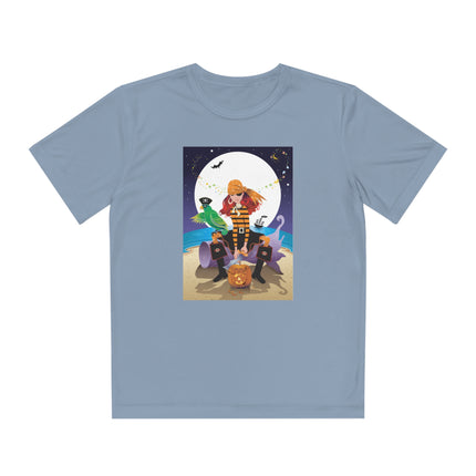 Moonlit Pirate Halloween Youth Competitor Tee