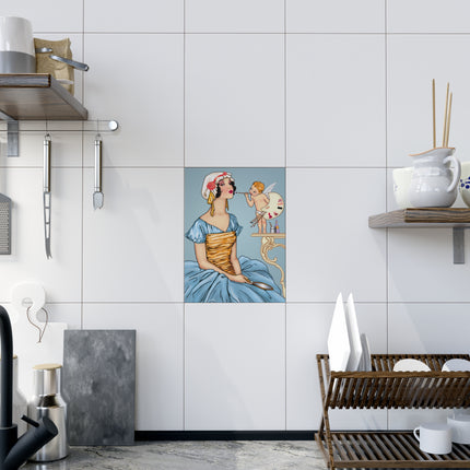 The Enchanting Painter Ceramic Tile