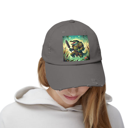 Swamp Tyrant Unisex Distressed Cap