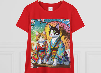 Kimono Kitties Cotton Tee