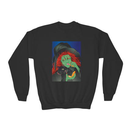 Mirror, Mirror A Witch's Touch Youth Crewneck Sweatshirt