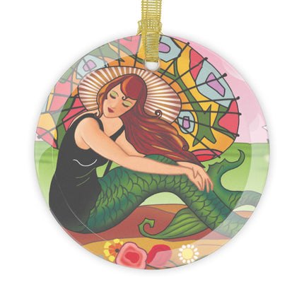 Siren Serenade Glass Ornament