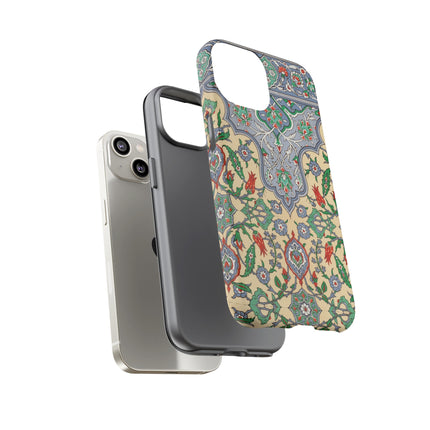 Arabic Art Pattern, Plate by Emile Prisse d’Avennes Phone Cases