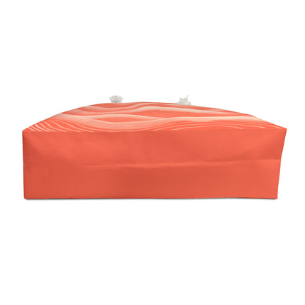 Hues of Orange and Beige Wave Pattern Weekender Bag