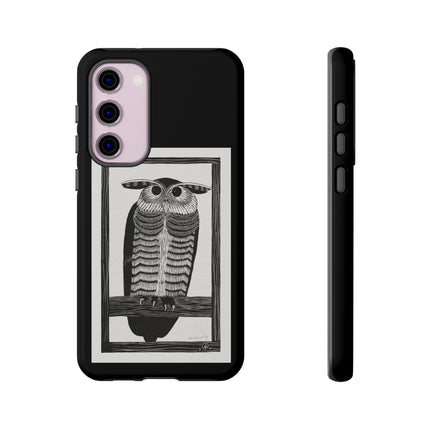 Horned Owl by Samuel Jessurun de Mesquita Phone Cases