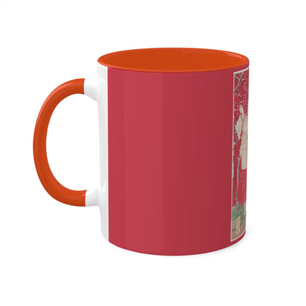 Wood for the Plum Tree by Tsukioka Yoshitoshi Colorful Mugs, 11oz