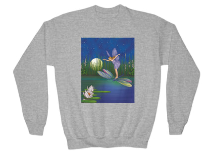 Fairy on a Dragonfly Youth Crewneck Sweatshirt