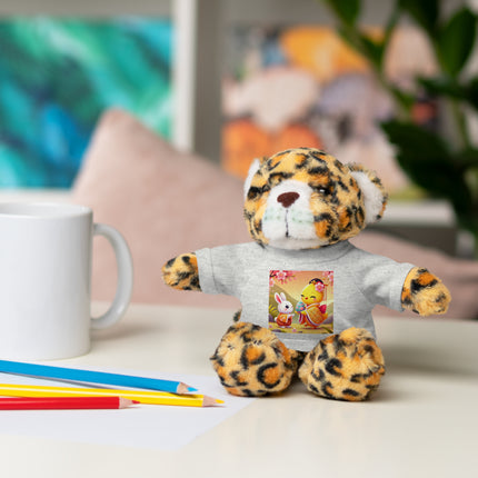 Whimsical Springtime Exchange Stuffed Animals with Tee