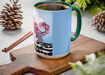 Goddess of the Swirling Sea Colorful Mugs (11oz, 15oz)