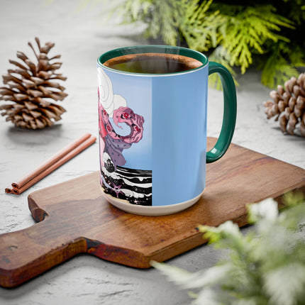 Goddess of the Swirling Sea Colorful Mugs (11oz, 15oz)