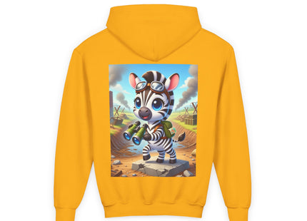 Zebra Lookout Youth Heavy Blend Hooded Sweatshirt
