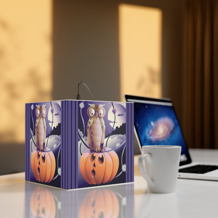 The Startled Pumpkin Light Cube Lamp