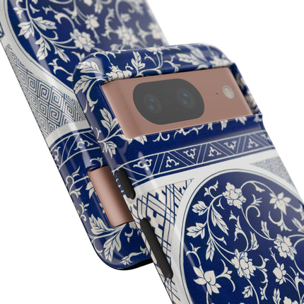 Blue Flower Pattern by Owen Jones Phone Cases