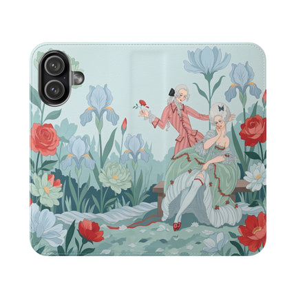 🌹💌 The Secret Rose Garden Courtship Flip Case – Art Deco Floral Romance