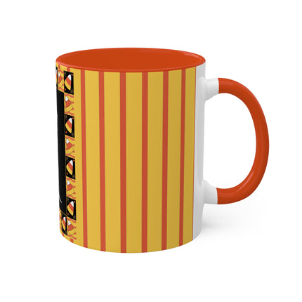 Candy Corn Skeleton Colorful Mugs (11oz, 15oz)