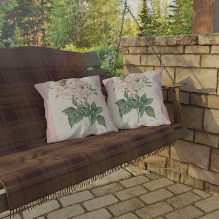 Rosa Noisettiana by Pierre Joseph Redouté  Outdoor Pillows