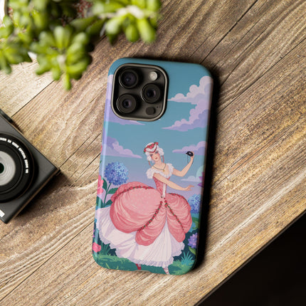 🎭🌸 The Lady Of The Secret Masquerade Phone Case – Art Deco Garden Fantasy