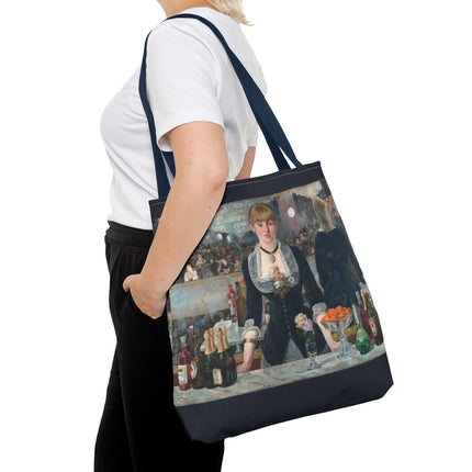 A Bar at the Folies-Bergère by Edouard Manet Tote Bag (AOP)