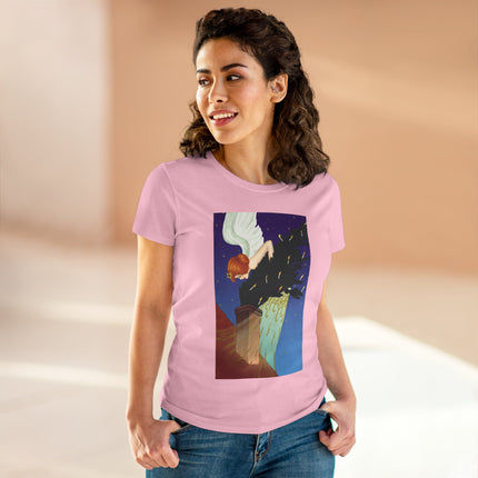The Christmas Angel Women's Midweight Cotton Tee