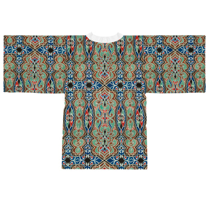 Arabian Ornament by Elizabeth A. Nedwill Long Sleeve Kimono Robe (AOP)