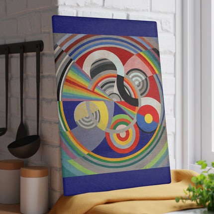 Rythme No. 1 by Robert Delaunay Glass Cutting Board