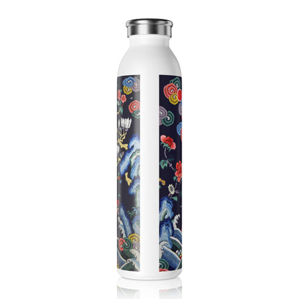 Rank Badge with Mandarin Duck Slim Water Bottle