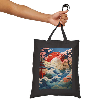 Twilight Serenity Cotton Canvas Tote Bag