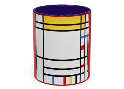 Place de la Concorde by Piet Mondrian Colorful Mugs (11oz, 15oz)