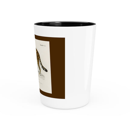 Jaguar by Charles Dessalines D' Orbigny Ceramic Shot Glass