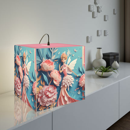 Peony Fairy Light Cube Lamp